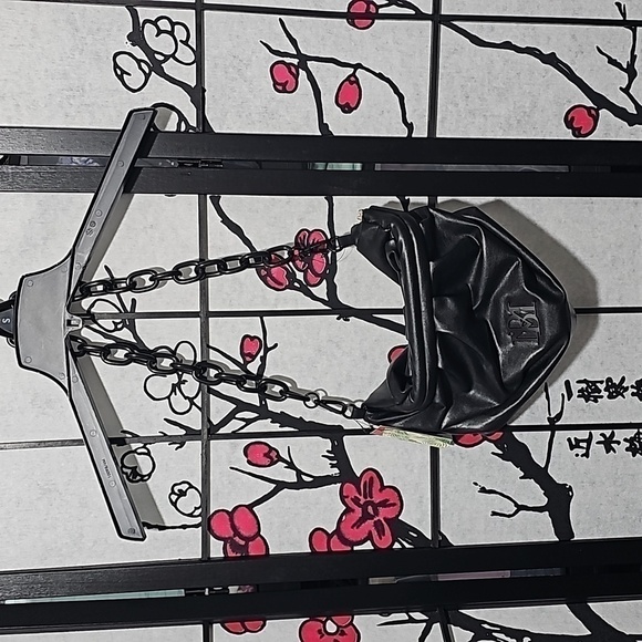 Badgley Mischka Vegan Leather‎ Bag Purse w/ Chain NWT - Picture 4 of 11